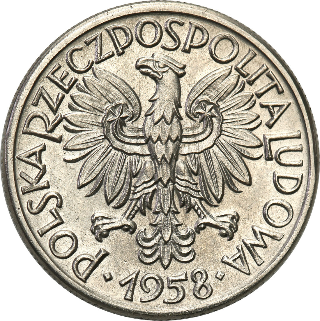 PRL. PRÓBA Nikiel 50 groszy 1958